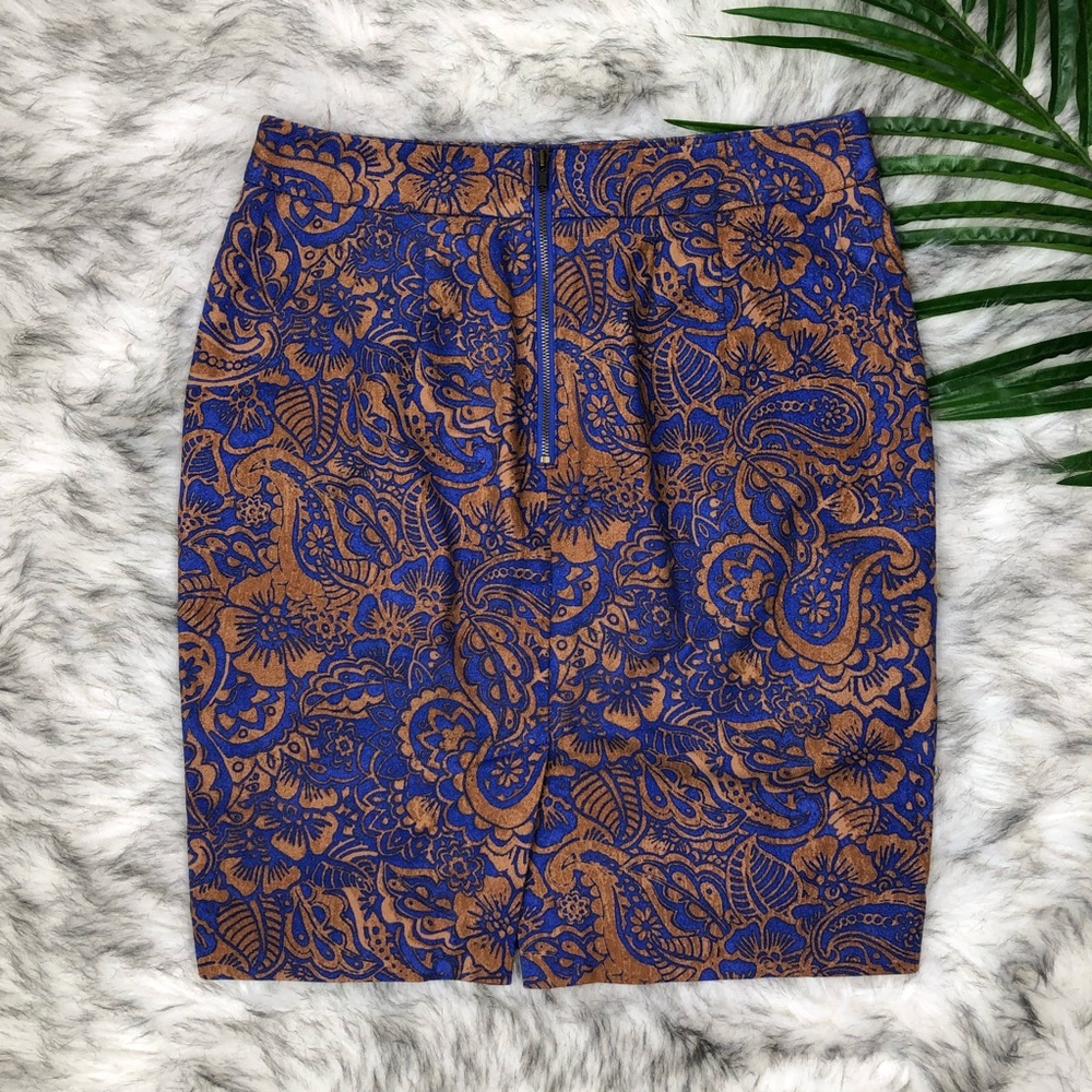Ann Taylor Loft Pencil Skirt 2P Boho - Picture 2 of 6